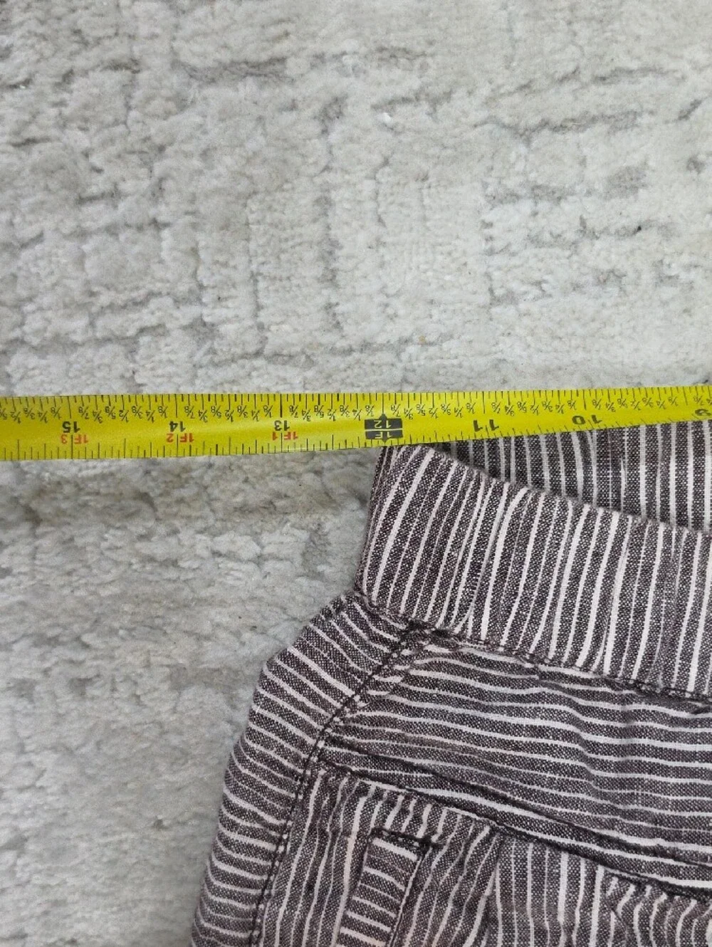 Womens Striped Casual Lounge Pants - Brown/White